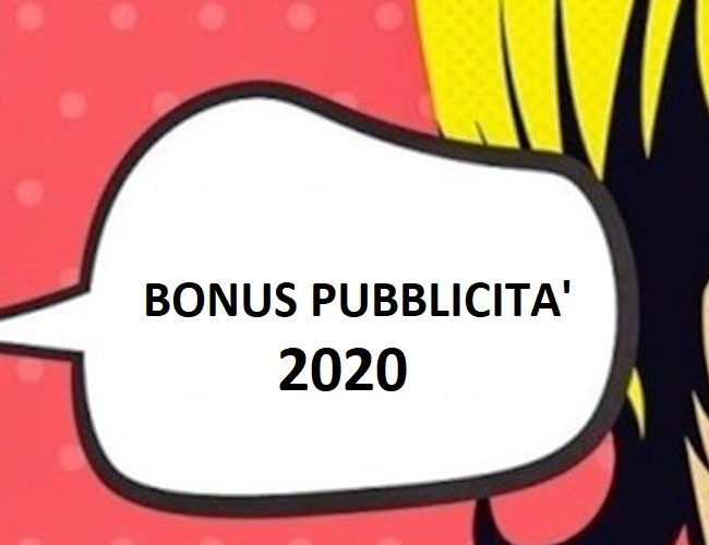 Bonus Pubblicità 2020